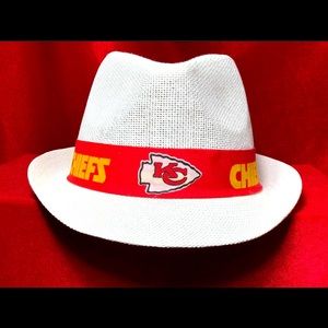Kansas City Chiefs white fedora